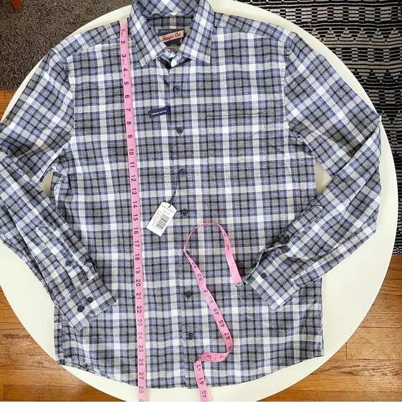 Johnnie-O Bernard Lightweight Plaid Flannel Button Shirt Men’s Size Small New - Picture 3 of 9